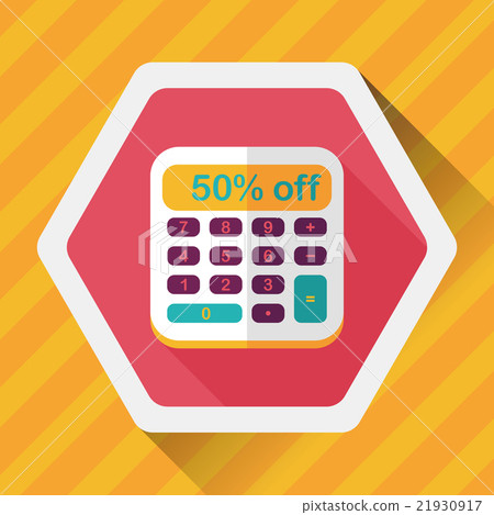 shopping calculator flat icon with long shadow,eps10 shopping calculator flat icon with long shadow,eps10 21930917