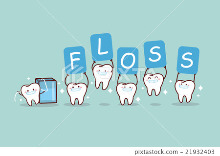 tooth with floss holding billboards tooth with floss holding billboards 21932403