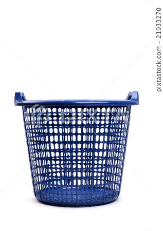 blue plastic basket isolated blue plastic basket isolated 21933270
