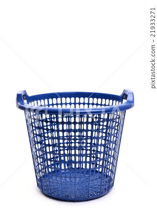 blue plastic basket isolated blue plastic basket isolated 21933271