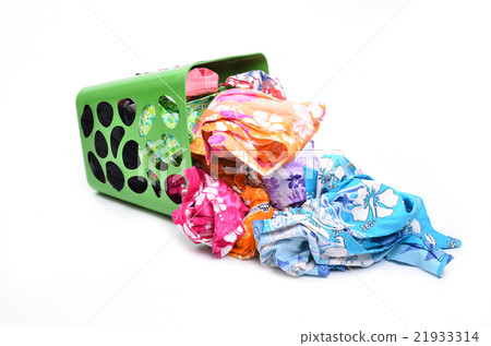 unwashed cloth in basket 21933314