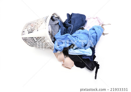 unwashed cloth in basket 21933331