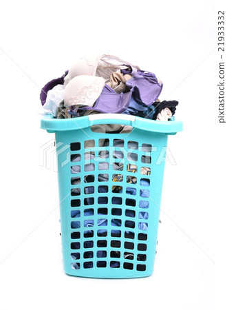 unwashed cloth in basket 21933332