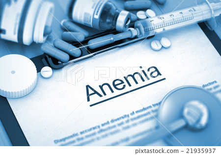 Anemia Diagnosis. Medical Concept. Composition of 21935937