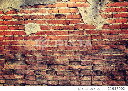 cracked concrete vintage brick wall background 21937902