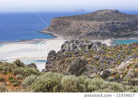 Balos bay at Crete island, Greece. Gramvousa. Balos bay at Crete island, Greece. Gramvousa. 21939657