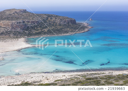 Balos bay at Crete island, Greece. Gramvousa. Balos bay at Crete island, Greece. Gramvousa. 21939663
