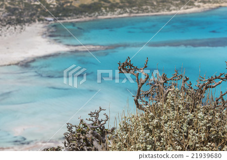 Balos bay at Crete island, Greece. Gramvousa. 21939680