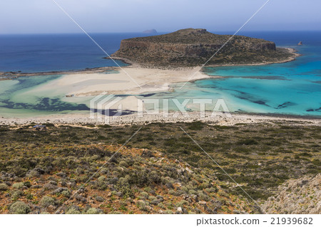 Balos bay at Crete island, Greece. Gramvousa. Balos bay at Crete island, Greece. Gramvousa. 21939682