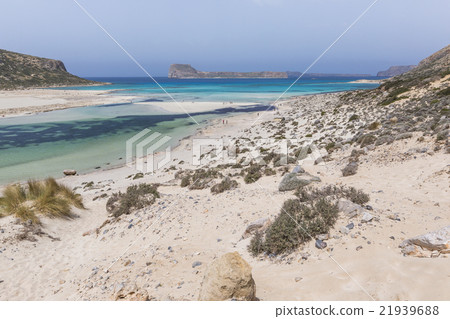 Balos bay at Crete island, Greece. Gramvousa. 21939688
