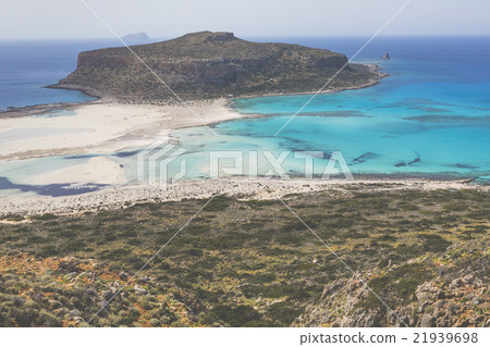Balos bay at Crete island, Greece. Gramvousa. Balos bay at Crete island, Greece. Gramvousa. 21939698