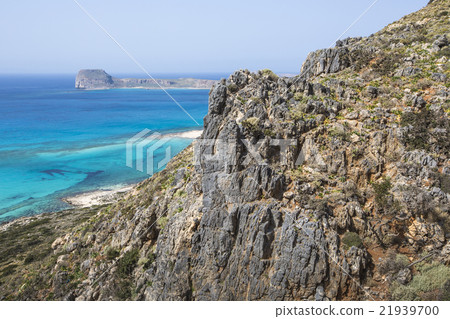 Balos bay at Crete island, Greece. Gramvousa. 21939700