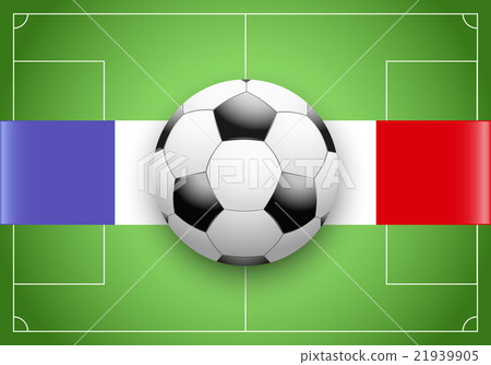 France Flag and Championship of football 21939905