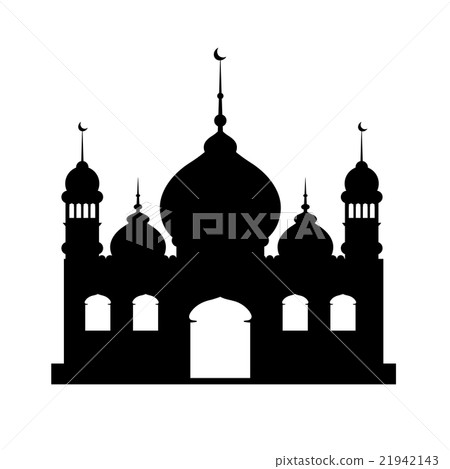 Silhouette of mosque Silhouette of mosque 21942143