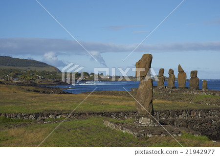 Moai statues on Easter Island Moai statues on Easter Island 21942977