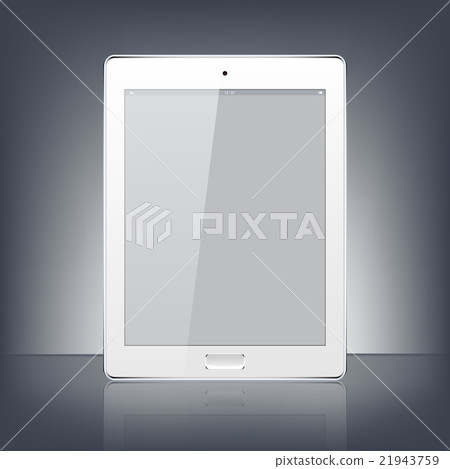 Modern white digital tablet PC isolated on the 21943759