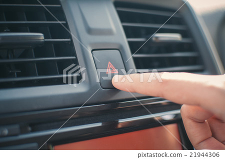 Woman finger pressing emergency button. Woman finger pressing emergency button. 21944306