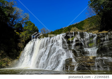 Blue sky and Longmen Falls 21944885