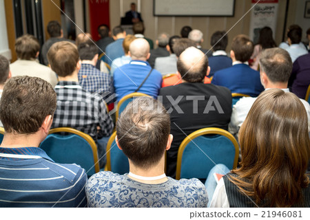 business meeting - rear view od audience business meeting - rear view od audience 21946081