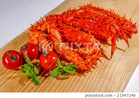 King crab, Food crab of legs, alaska food. 21947246