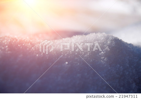 Fresh snow cover,winter background. 21947311