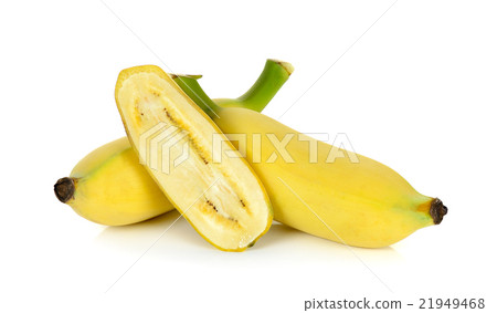 Yellow banana isolated on white background 21949468