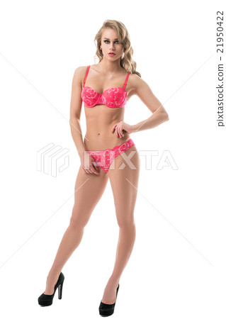 Lovely model in erotic lingerie posing like doll Lovely model in erotic lingerie posing like doll 21950422