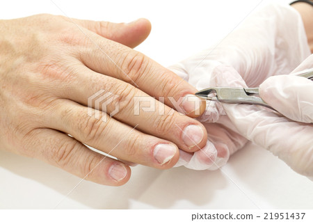 the process of the male manicure in a beauty salon the process of the male manicure in a beauty salon 21951437