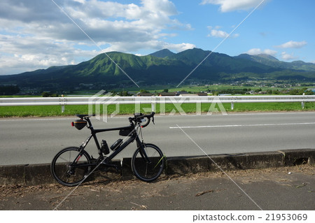 Mt. Aso seen from the south side and carbon minibero 21953069