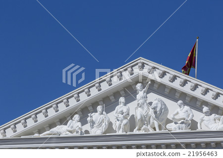 White government building in SKOPJE, MACEDONIA White government building in SKOPJE, MACEDONIA 21956463