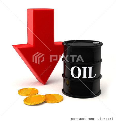 Crude oil price down 21957431