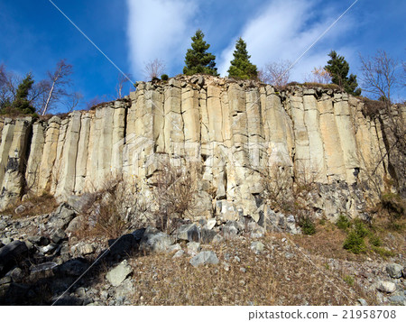 Old Basalt Quarry In The Ore Mountains Old Basalt Quarry In The Ore Mountains 21958708