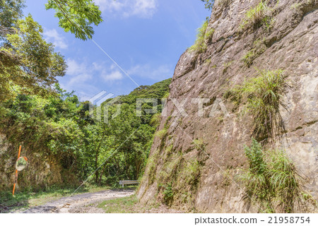 夏天森林公路Kanaya原始地方線風景 21958754
