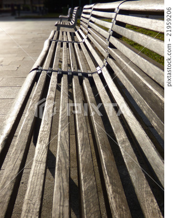 Park benches in the sun Park benches in the sun 21959206