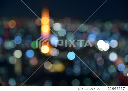 東京鐵塔和夜景在東京中央軟焦點 21962237