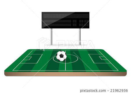 football scoreboard on mini soccer field 21962936