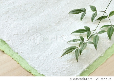 南部的葉子日本紙背景 21963306