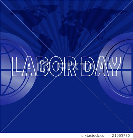 Labor day text on map background Labor day text on map background 21965780