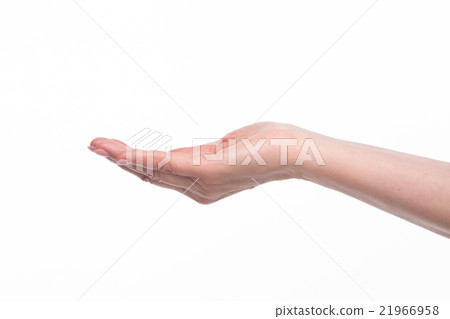 Woman's palm up Woman's palm up 21966958