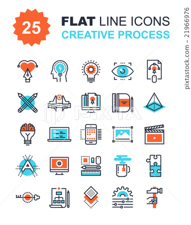 Creative Process Icons Creative Process Icons 21966976