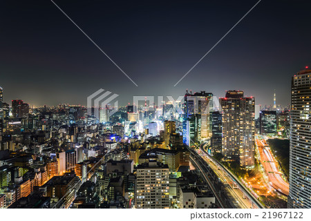 Tokyo Skyline at night time Tokyo Skyline at night time 21967122