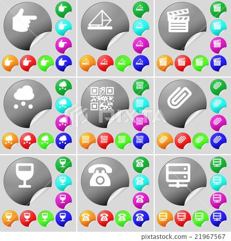 Hand, Message, Clapper, Cloud, QR-code, Clip, Wine 21967567