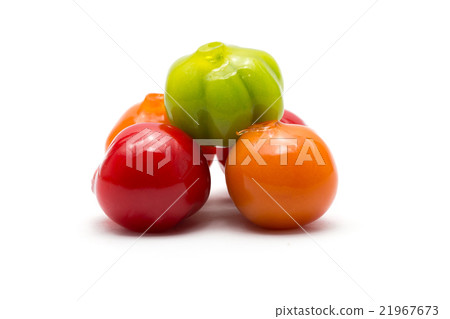Dessert plating isolated on white background 21967673