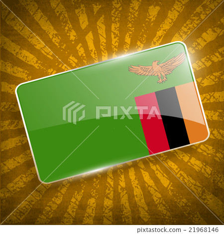 Flag of Zambia with old texture. Vector Flag of Zambia with old texture. Vector 21968146