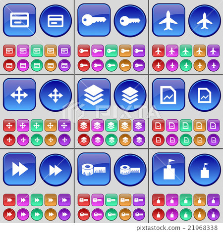 Credit card, Key, Airplane, Moving, Database, Grap Credit card, Key, Airplane, Moving, Database, Grap 21968338