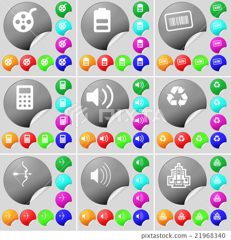 Videotape, Battery, Bar code, Calculator, Sound, R Videotape, Battery, Bar code, Calculator, Sound, R 21968340