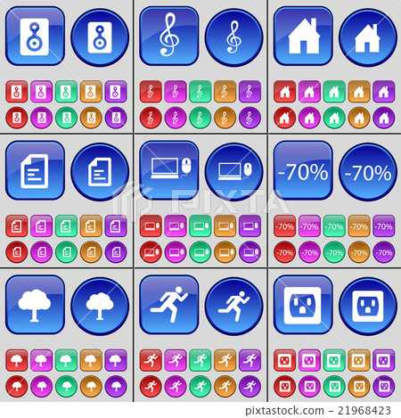 Speaker, Clef, House, File, Laptop, Discount, Tree Speaker, Clef, House, File, Laptop, Discount, Tree 21968423