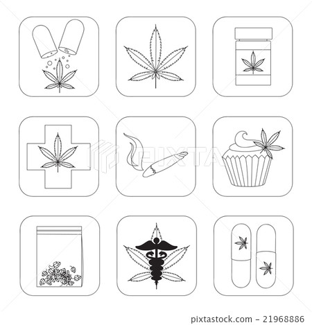 Medical marijuana set Medical marijuana set 21968886