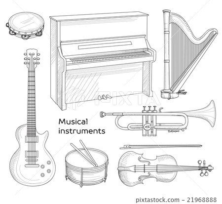 Musical instruments set 21968888
