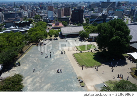 從熊本城堡塔俯瞰西側的景觀（2015年7月25日） 21969969